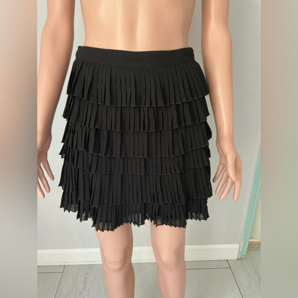 ALI & JAY Black Ruffled Mini Skirt